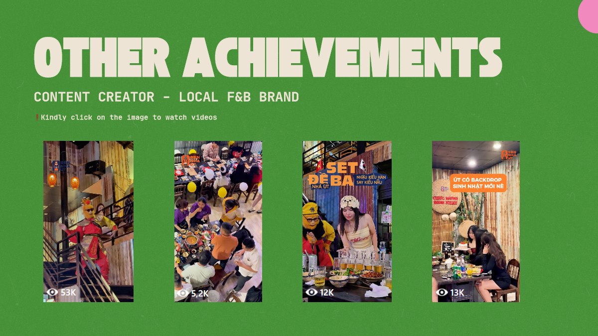 Local F and B brand content page from the portfolio PDF